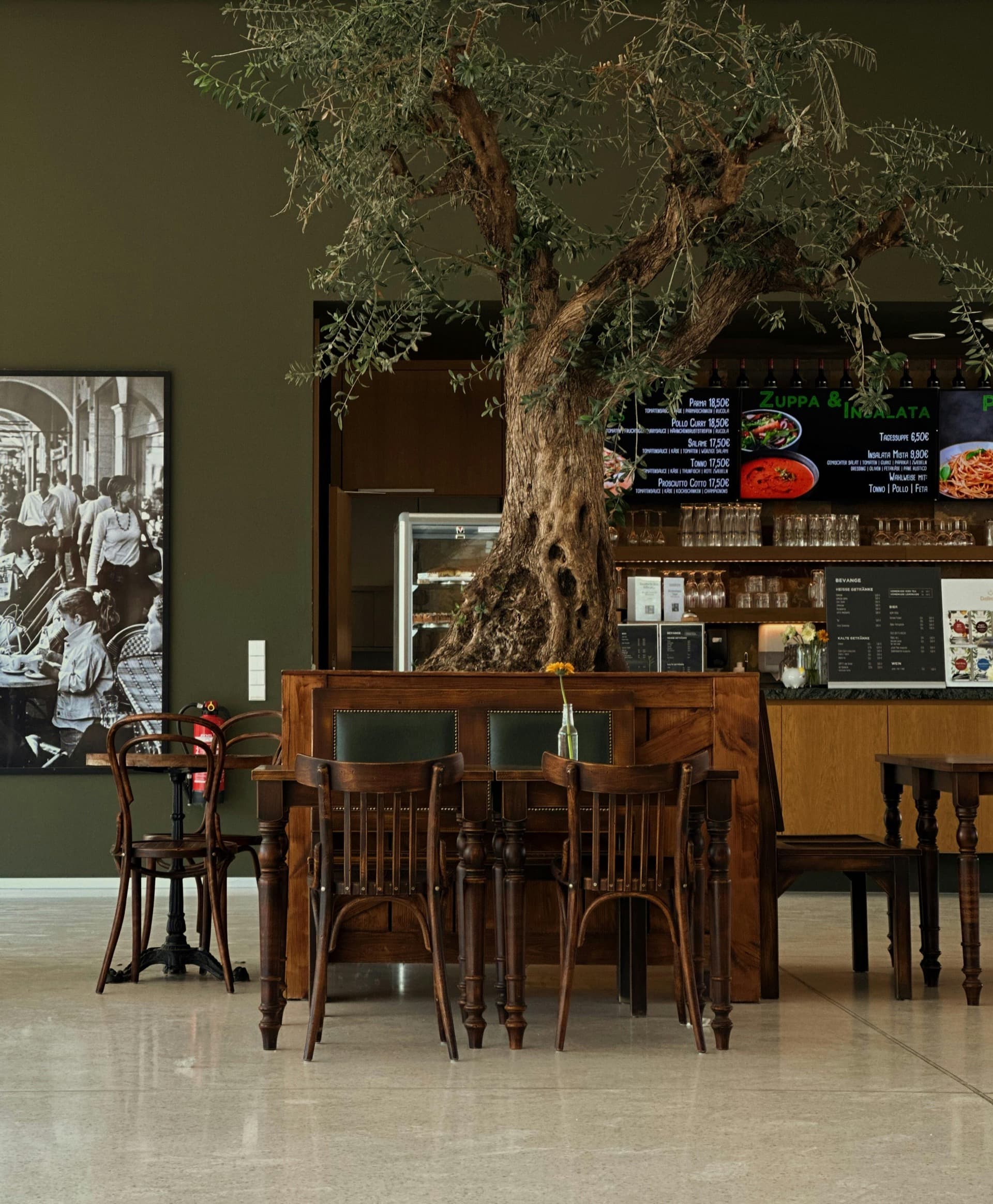Warm restaurant interior — one of many businesses powered by Bookr